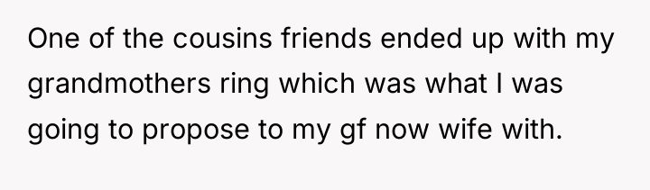 One of the cousins friends ended up with my grandmothers...