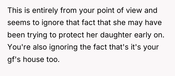 This is entirely from your point of view and seems...