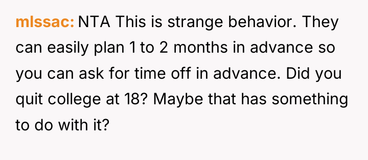 mlssac NTA This is strange behavior. They can easily plan...