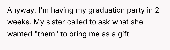Anyway, I'm having my graduation party in 2 weeks. My...