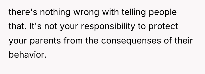 there's nothing wrong with telling people that. It's not your...