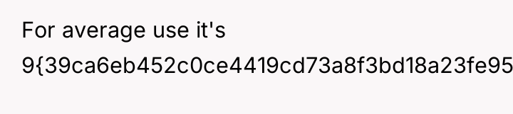 For average use it's 9{39ca6eb452c0ce4419cd73a8f3bd18a23fe95ab4febb092bc2ab1b542eeea82f}.