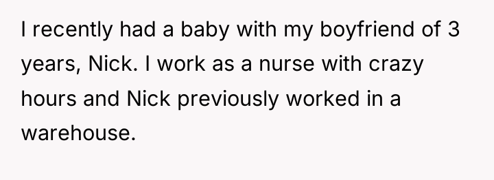 I recently had a baby with my boyfriend of 3...