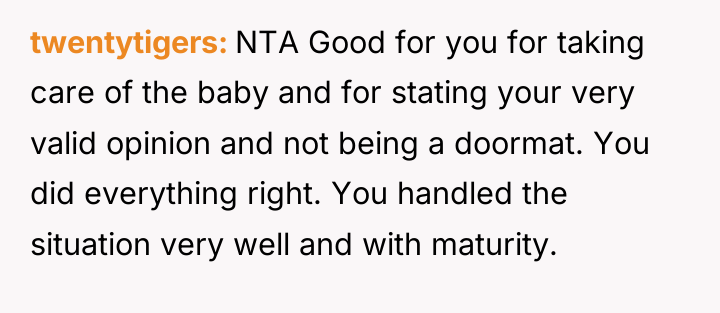 twentytigers NTA Good for you for taking care of the...