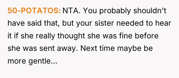 50-POTATOS NTA. You probably shouldn't have said that, but your...