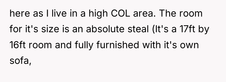here as I live in a high COL area. The...