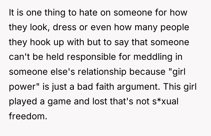 It is one thing to hate on someone for how...
