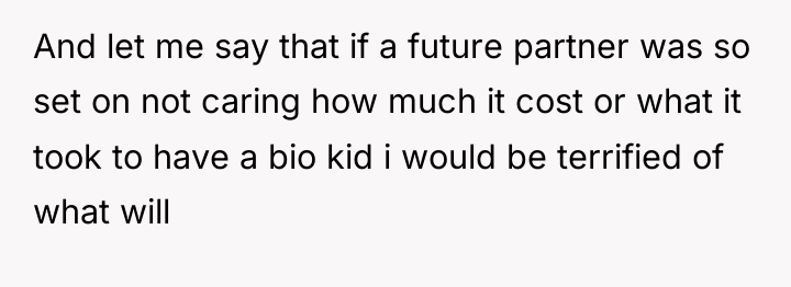 And let me say that if a future partner was...