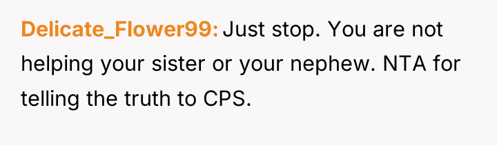 Delicate_Flower99 Just stop. You are not helping your sister or...