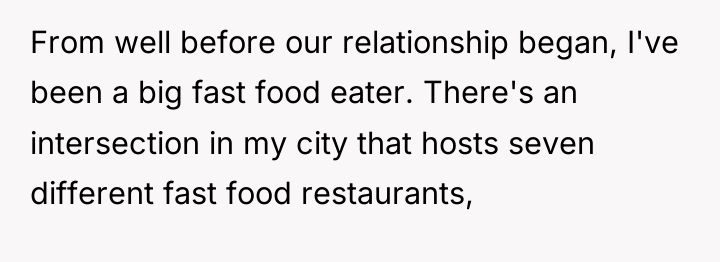 From well before our relationship began, I've been a big...