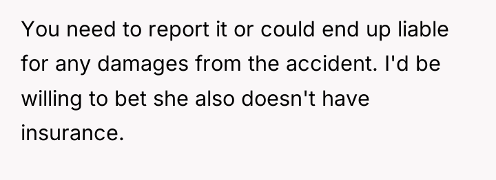 You need to report it or could end up liable...