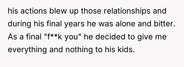 his actions blew up those relationships and during his final...