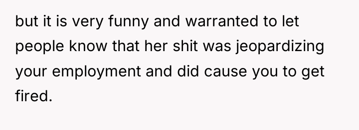 but it is very funny and warranted to let people...