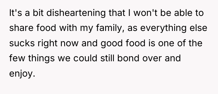 It's a bit disheartening that I won't be able to...