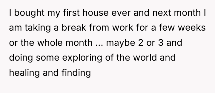 I bought my first house ever and next month I...