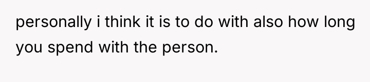 personally i think it is to do with also how...