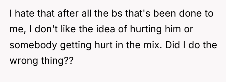 I hate that after all the bs that's been done...
