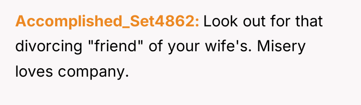 Accomplished_Set4862 Look out for that divorcing "friend" of your wife's....