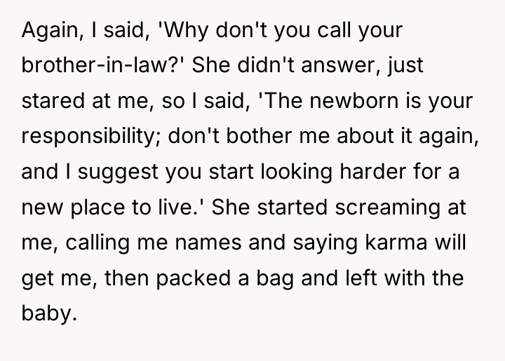 Again, I said, 'Why don't you call your brother-in-law?' She...