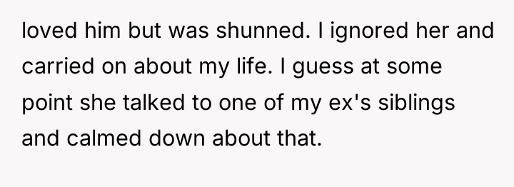 loved him but was shunned. I ignored her and carried...