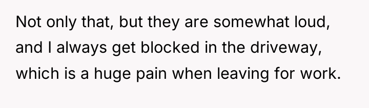 Not only that, but they are somewhat loud, and I...