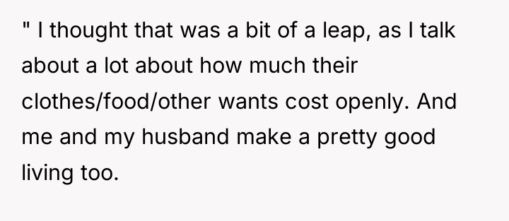 " I thought that was a bit of a leap,...