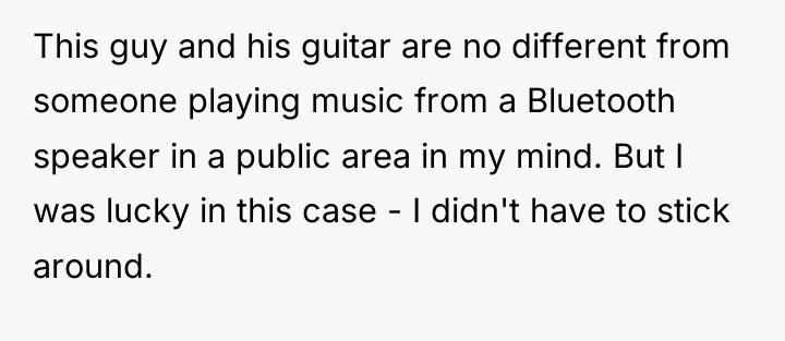 This guy and his guitar are no different from someone...