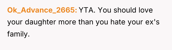 Ok_Advance_2665 YTA. You should love your daughter more than you...