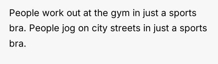 People work out at the gym in just a sports...