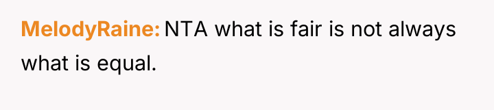 MelodyRaine NTA what is fair is not always what is...