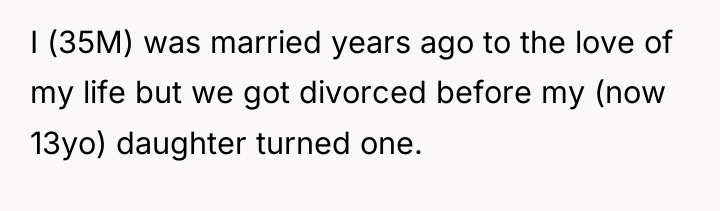 I (35M) was married years ago to the love of...