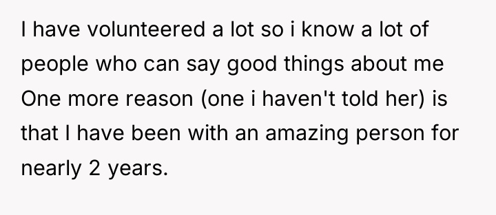 I have volunteered a lot so i know a lot...
