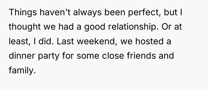 Things haven't always been perfect, but I thought we had...