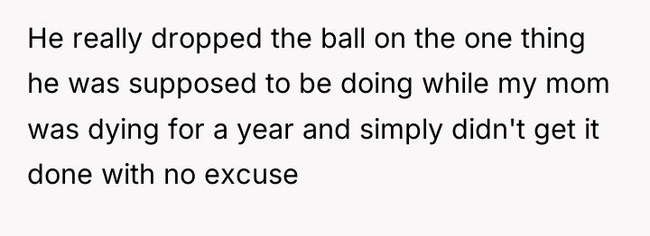 He really dropped the ball on the one thing he...
