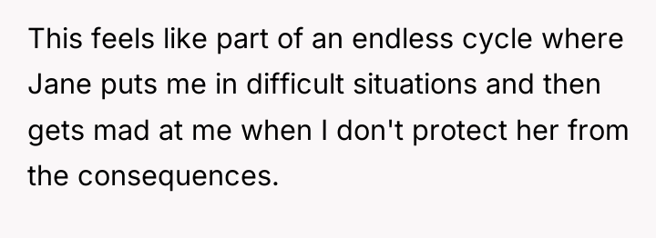 This feels like part of an endless cycle where Jane...