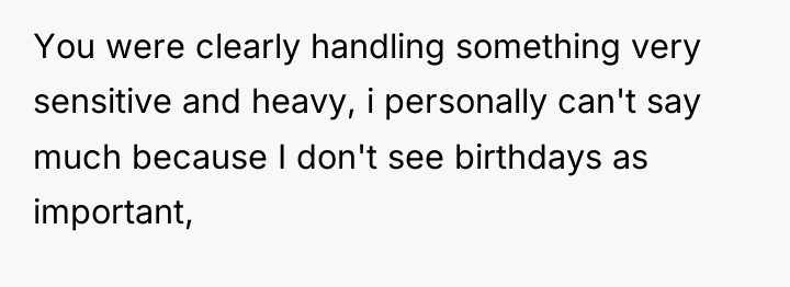 You were clearly handling something very sensitive and heavy, i...