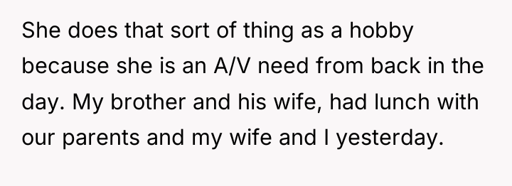 She does that sort of thing as a hobby because...