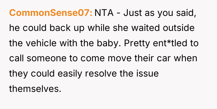 CommonSense07 NTA - Just as you said, he could back...
