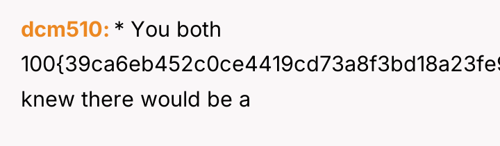 dcm510 * You both 100{39ca6eb452c0ce4419cd73a8f3bd18a23fe95ab4febb092bc2ab1b542eeea82f} knew there would be a