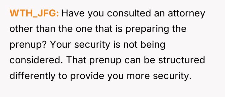 WTH_JFG Have you consulted an attorney other than the one...