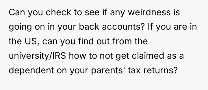 Can you check to see if any weirdness is going...