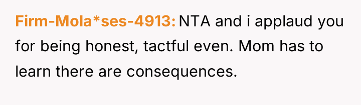 Firm-Mola*ses-4913 NTA and i applaud you for being honest, tactful...