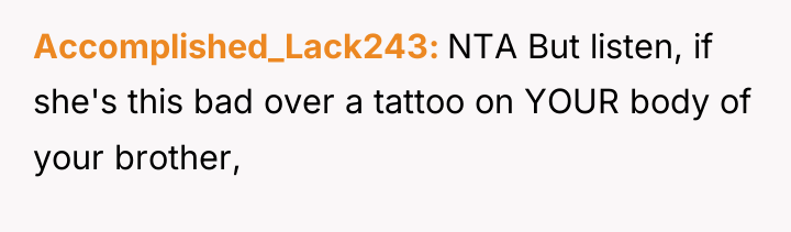 Accomplished_Lack243 NTA But listen, if she's this bad over a...