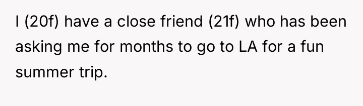 I (20f) have a close friend (21f) who has been...