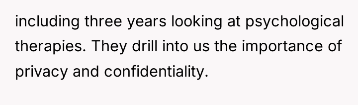 including three years looking at psychological therapies. They drill into...