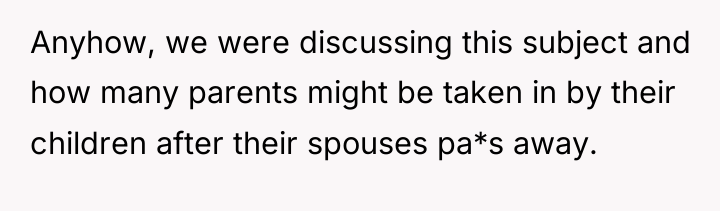 Anyhow, we were discussing this subject and how many parents...