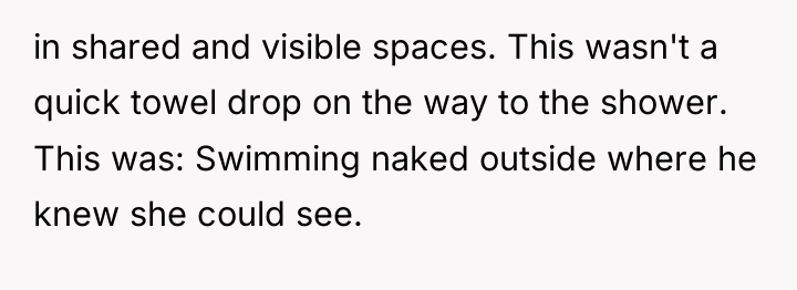 in shared and visible spaces. This wasn't a quick towel...