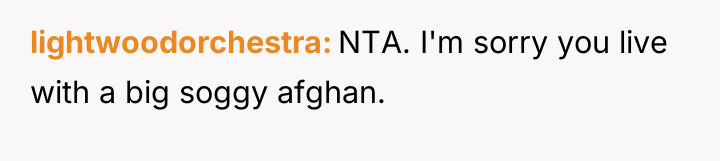 lightwoodorchestra NTA. I'm sorry you live with a big soggy...