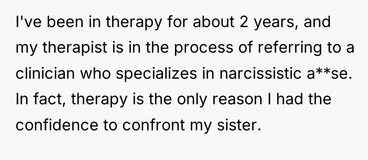 I've been in therapy for about 2 years, and my...