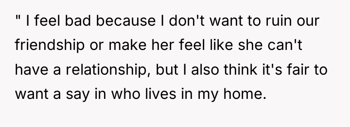 " I feel bad because I don't want to ruin...